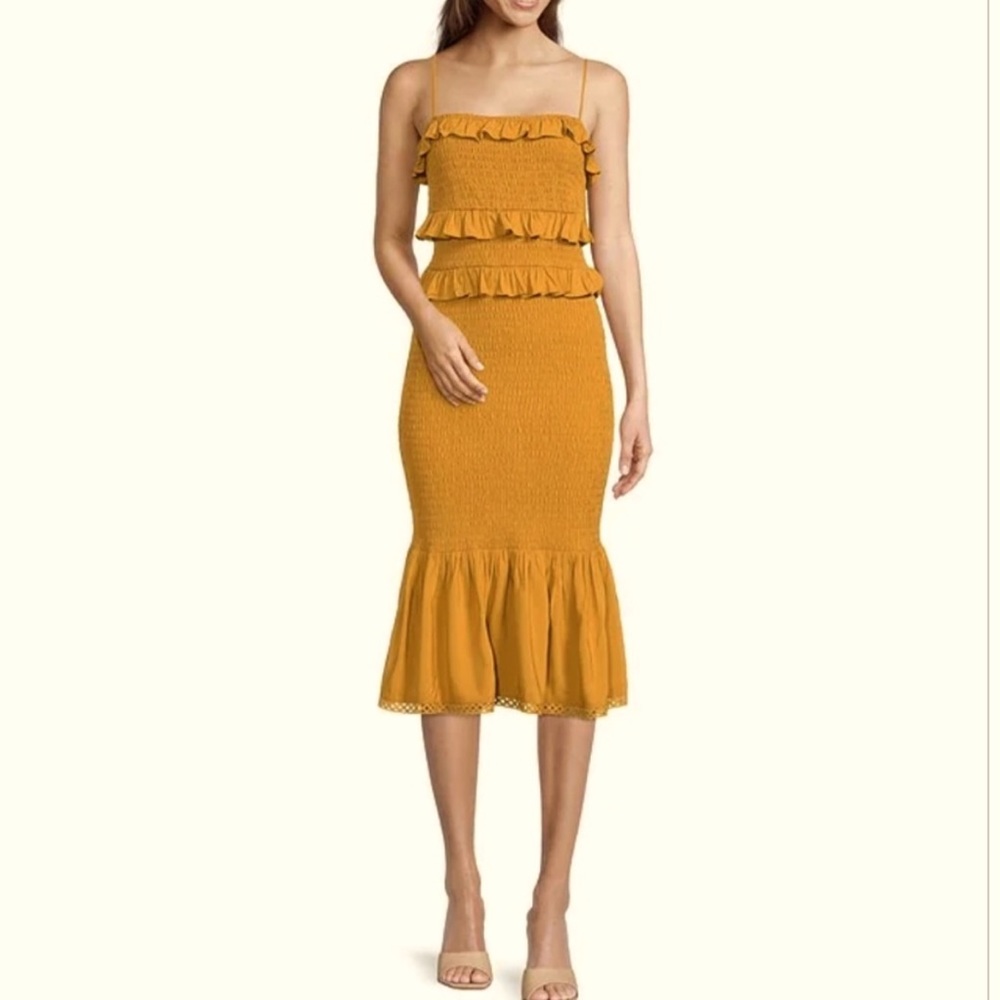 Antonio Melani Adalee Ruffle Flounce Hem Sheath Dress